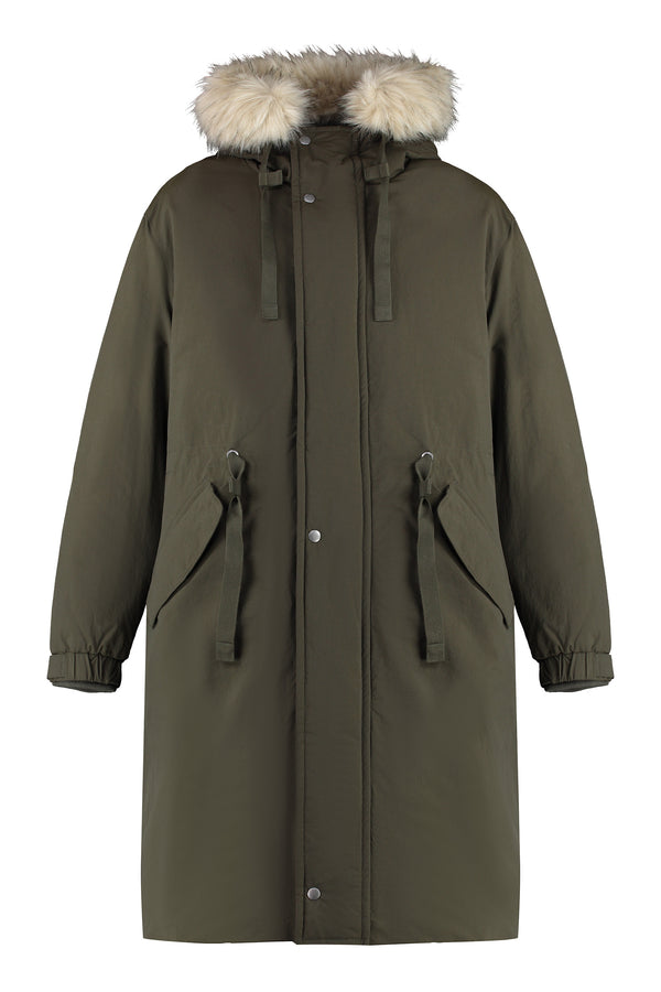 Technical fabric parka-0